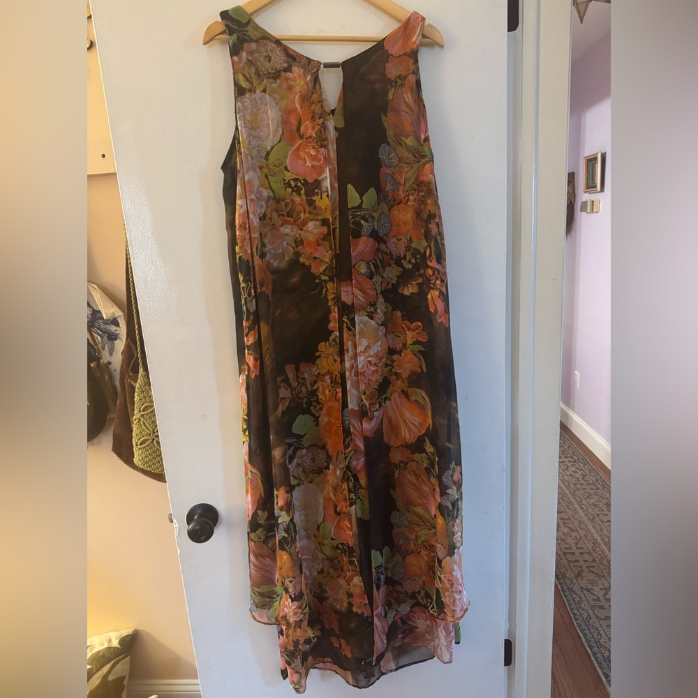 Floral Sheer Sleeveless Dress